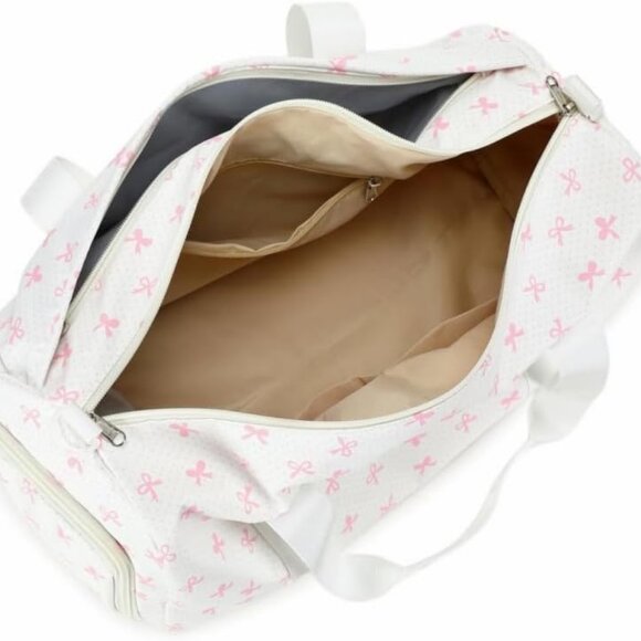 Duffle Bag for Girls Kids Gym Sports Women Workout Travel Bag Weekender with Sho - Picture 6 of 9